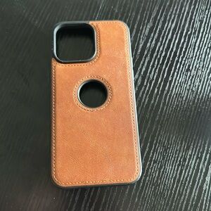 iPhone 14 Pro Max Leather Slim Case